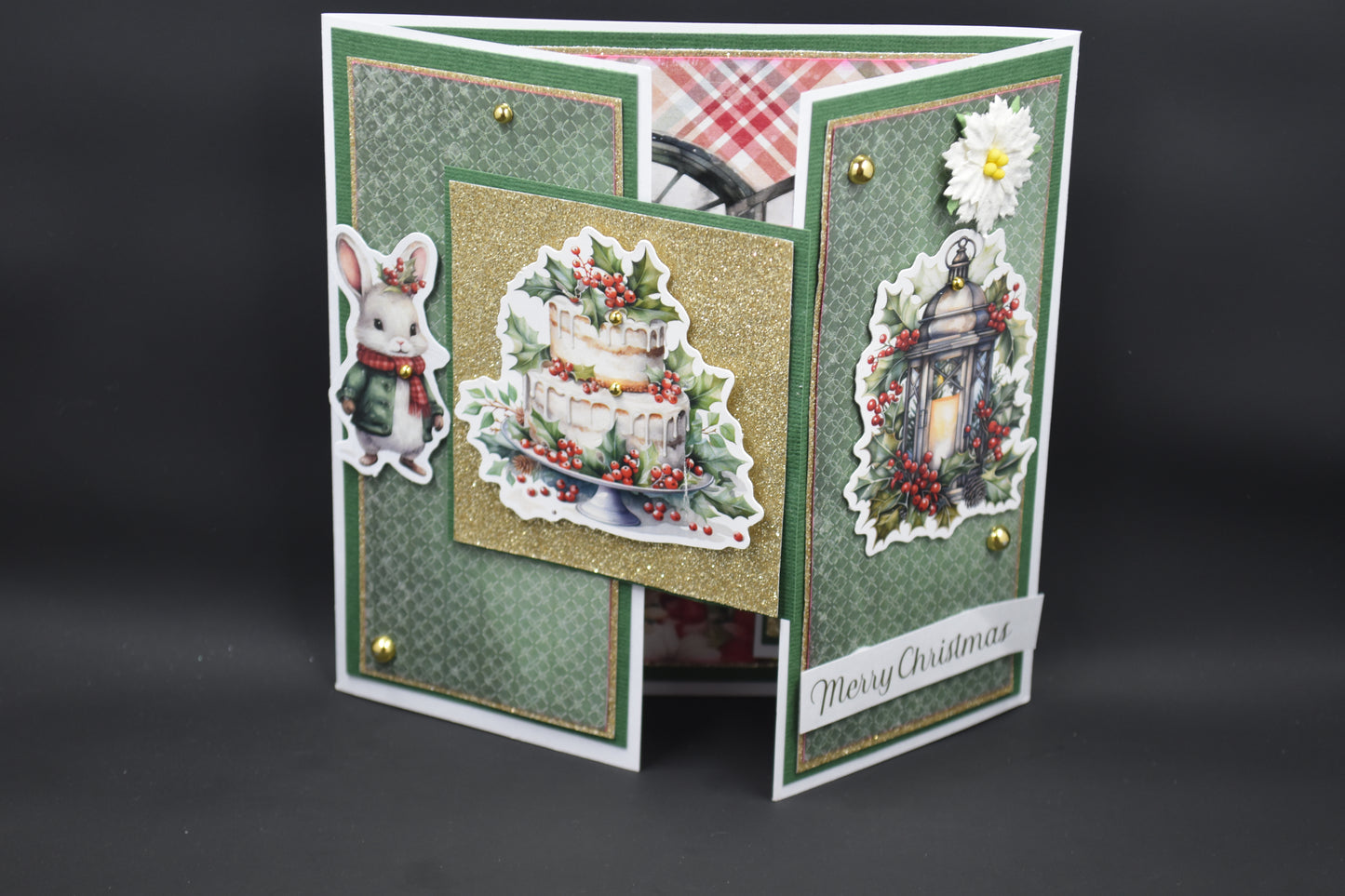 TK Paper Boutique Ready to Assemble Card Making Kit- Christmas Floating Gatefold Cards