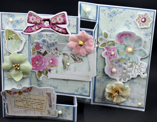 TK Paper Boutique Ready to Assemble Card Kit - Avec Amour Tri-Fold Cards