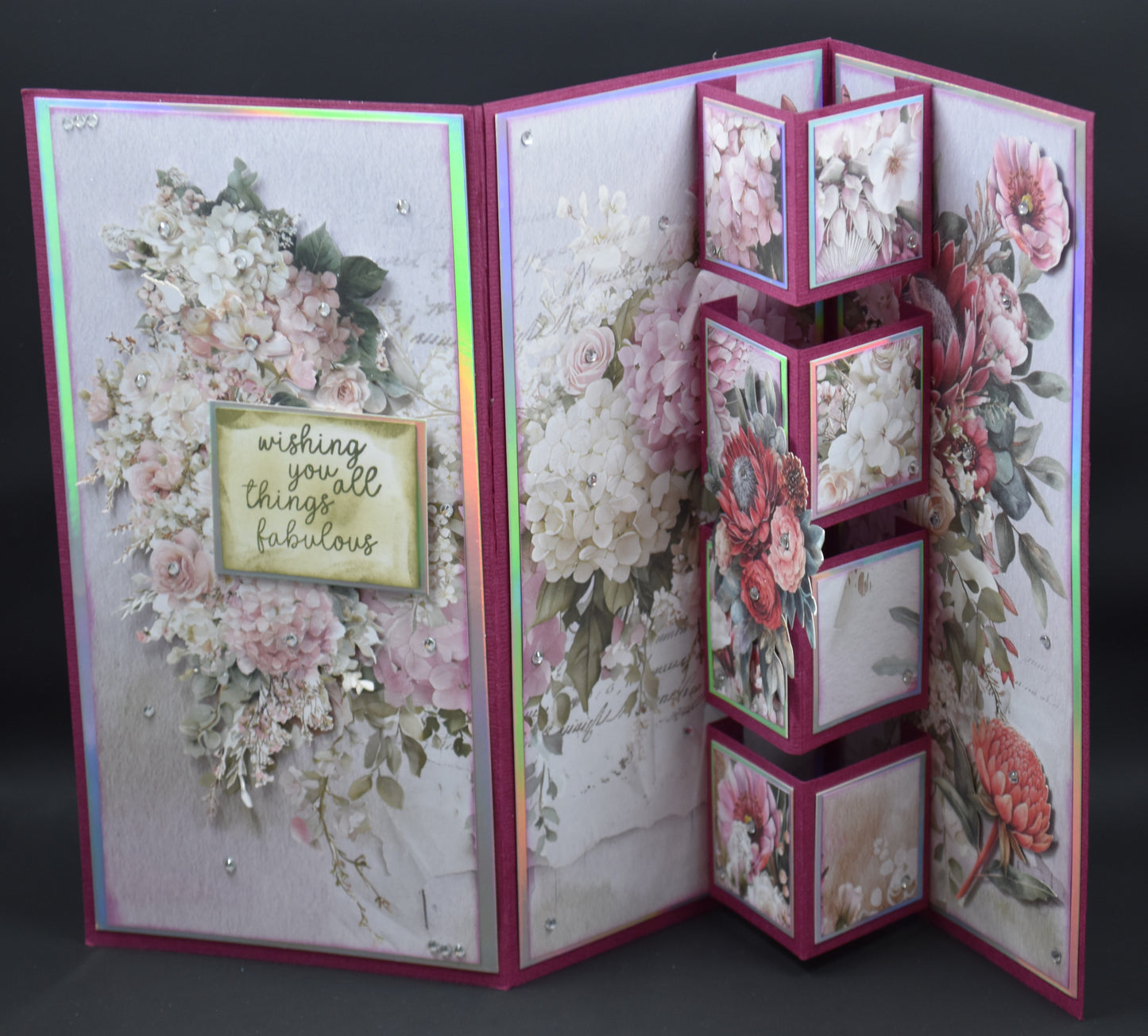 TK Paper Boutique Ready to Assemble Card Making Kit- Tri-Fold Building Block Cards