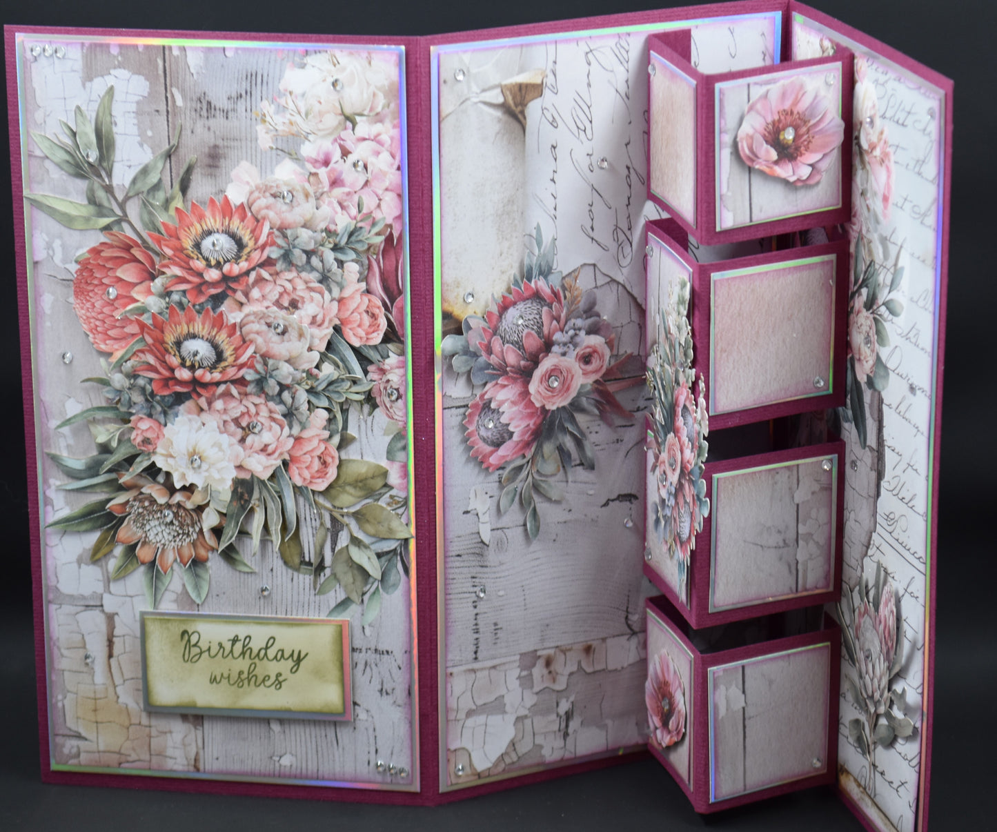 TK Paper Boutique Ready to Assemble Card Making Kit- Tri-Fold Building Block Cards