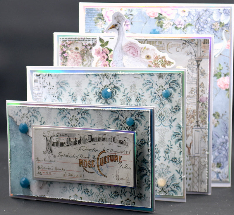 TK Paper Boutique Ready to Assemble Card Making Kit- Floating Tiered Side Panel Cards