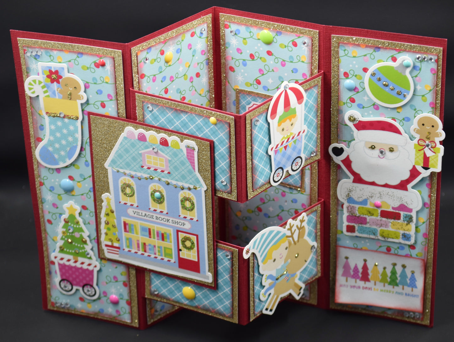 TK Paper Boutique Ready to Assemble Card Making Kit- 5x7 Four Panel Pop Out Card Kit