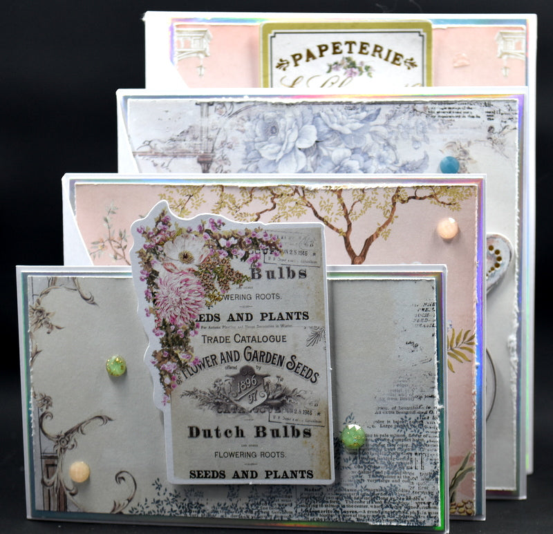 TK Paper Boutique Ready to Assemble Card Making Kit- Floating Tiered Side Panel Cards