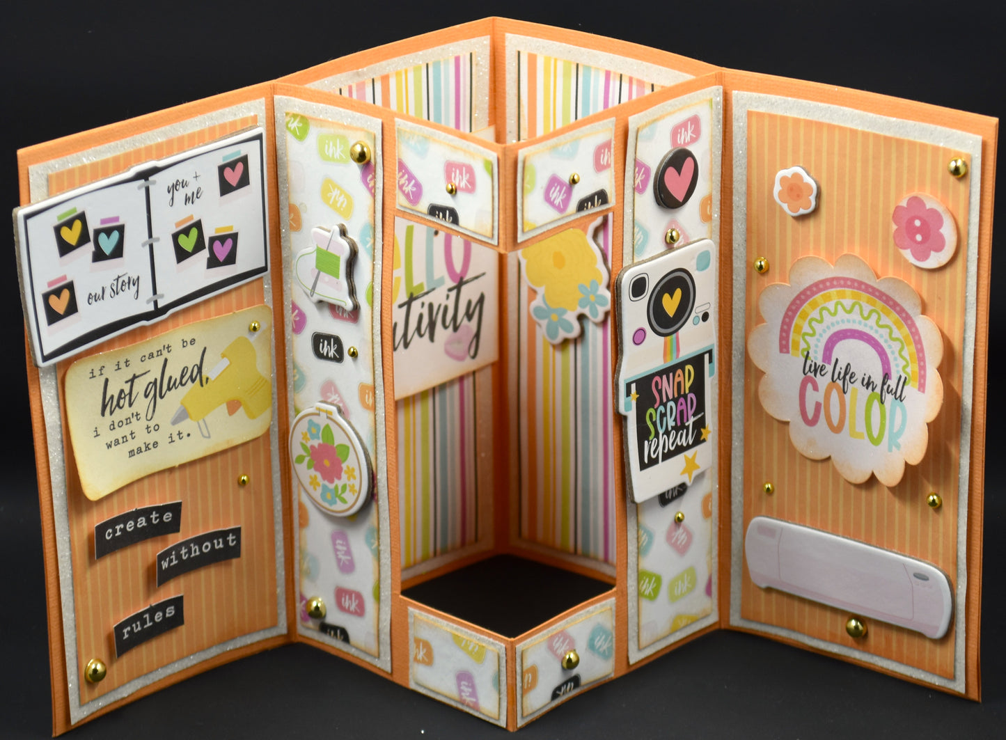 TK Paper Boutique Ready to Assemble Card Making Kit- Four Panel Aperture Cards