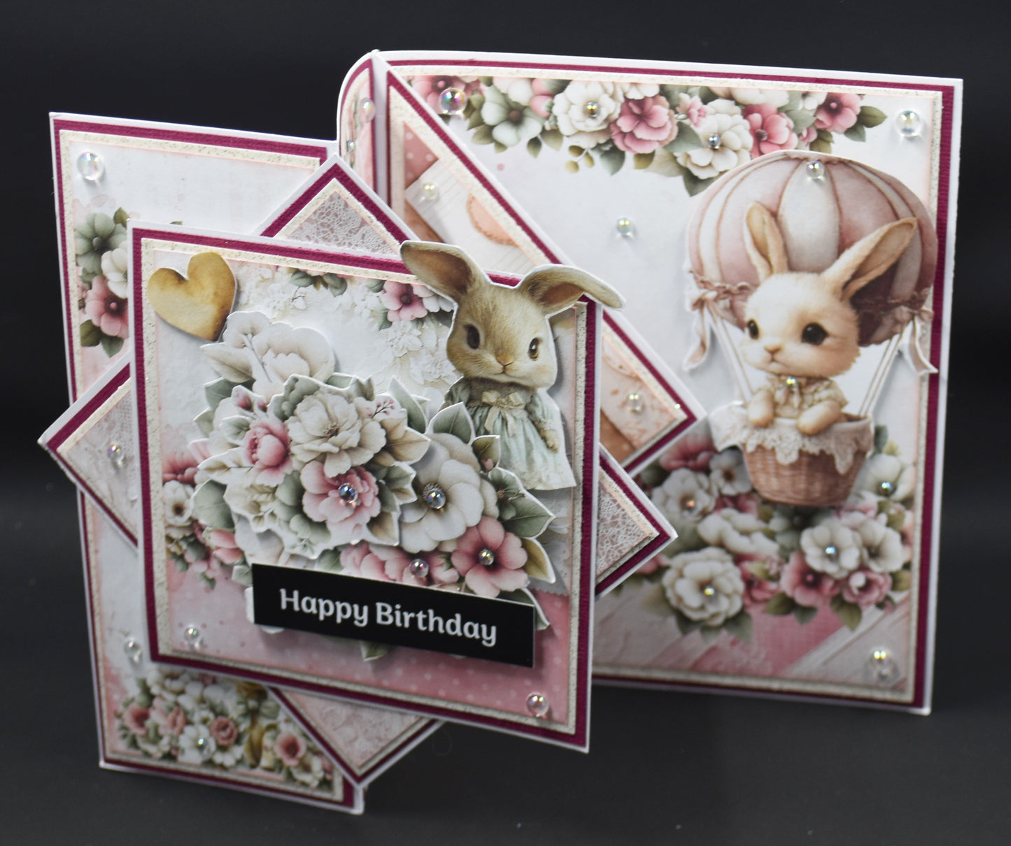 TK Paper Boutique Ready to Assemble Card Making Kit- Tri-Panel Z-Fold Cards