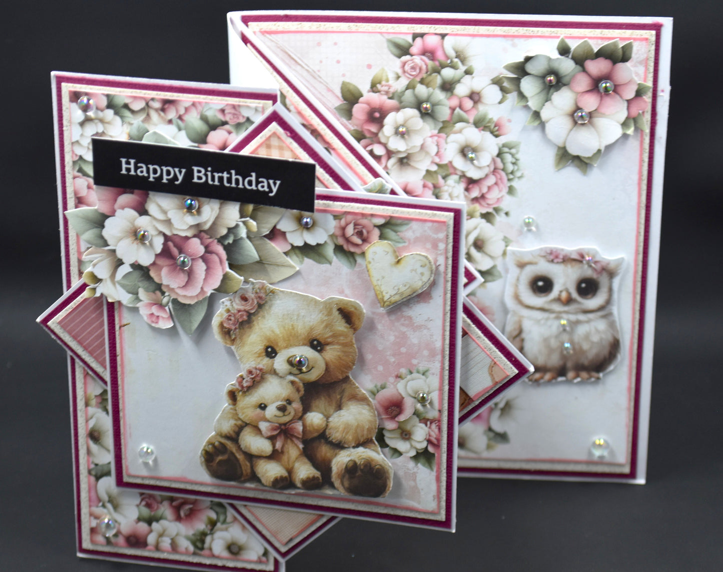 TK Paper Boutique Ready to Assemble Card Making Kit- Tri-Panel Z-Fold Cards