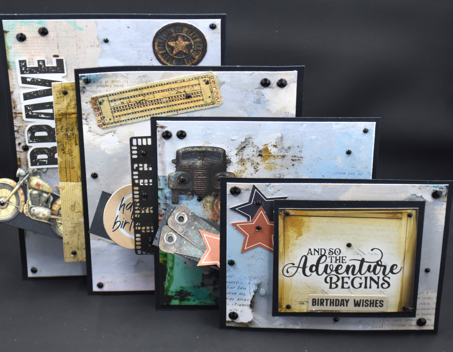 TK Paper Boutique Ready to Assemble Card Making Kit-Triple Tiered Wiper Card Kit.