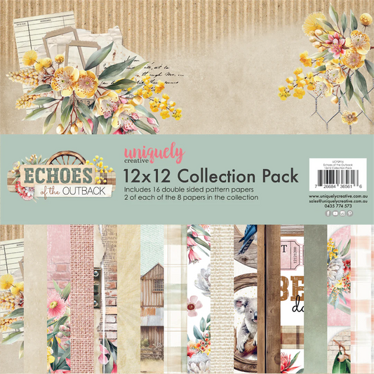 Uniquely Creative 12x12 Double Sided Paper- Echoes of The Outback