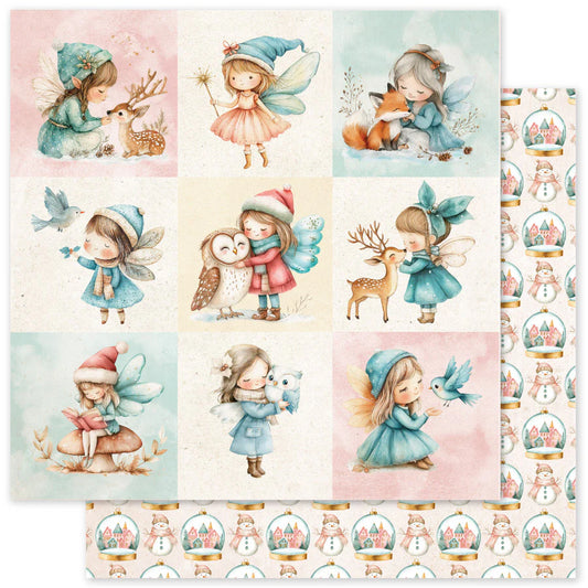 Paper Rose Studio 12x12 Double Sided Paper- Fairytale Christmas Basics