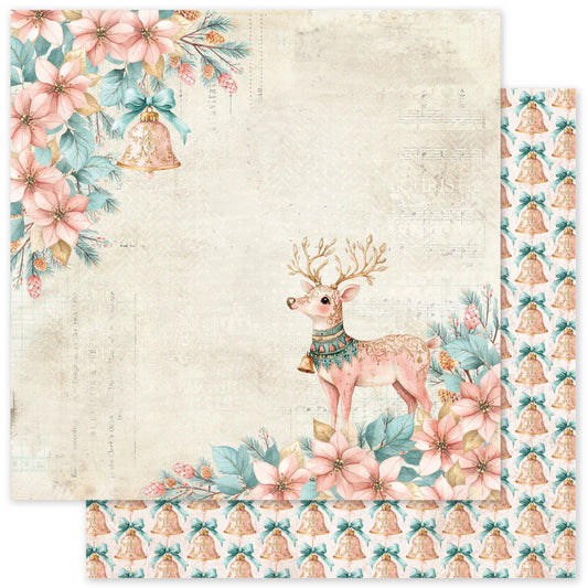 Paper Rose Studio 12x12 Double Sided Paper- Fairytale Christmas- Sheet B
