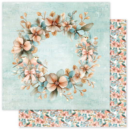Paper Rose Studio 12x12 Double Sided Paper- Fairytale Christmas- Sheet D
