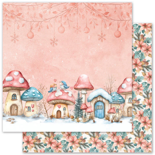 Paper Rose Studio 12x12 Double Sided Paper- Fairytale Christmas- Sheet F