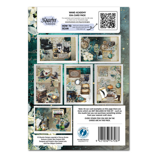 3Quarter Designs 6x4 Card Making Pack - Wand Academy