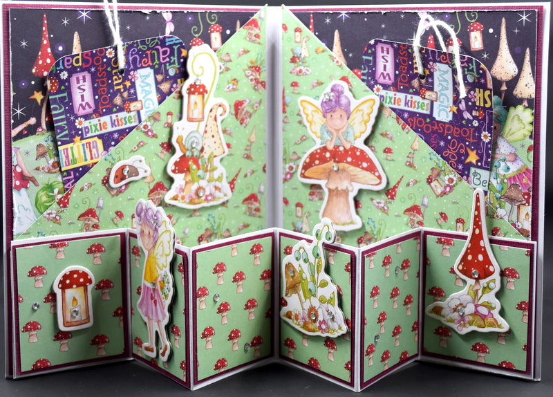 TK Paper Boutique Ready to Assemble Card Making Kit - Fairy Concertina Card Kit