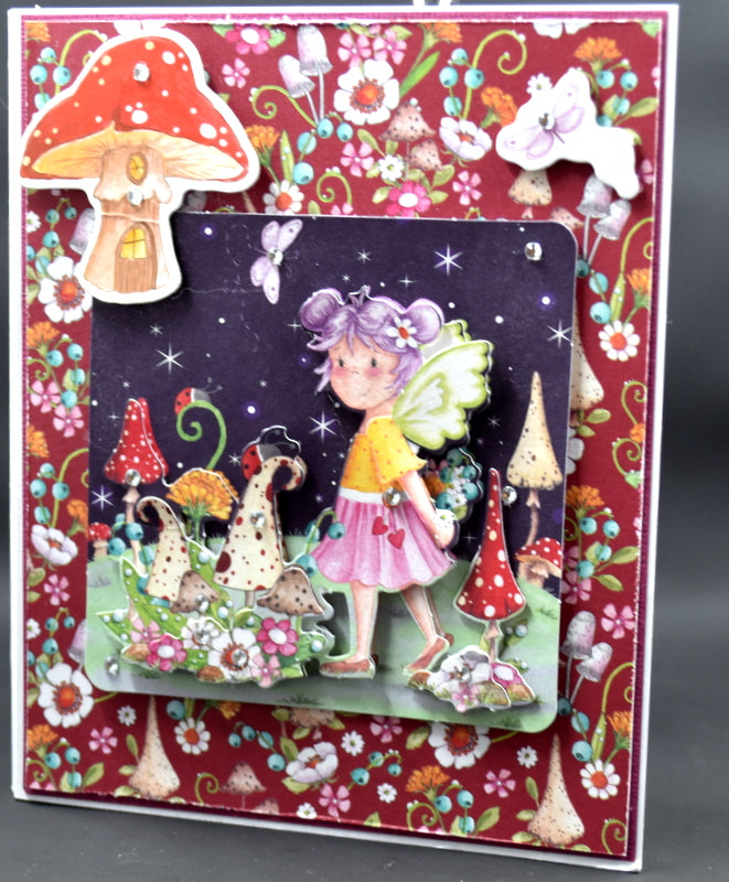 TK Paper Boutique Ready to Assemble Card Making Kit - Fairy Concertina Card Kit