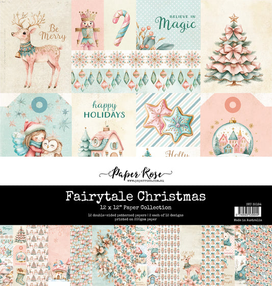 Paper Rose Studio 12x12 Double Sided Paper Pack - FairyTale Christmas