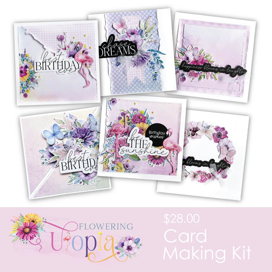 Uniquely Creative Card Making Kit - Flowering Utopia.