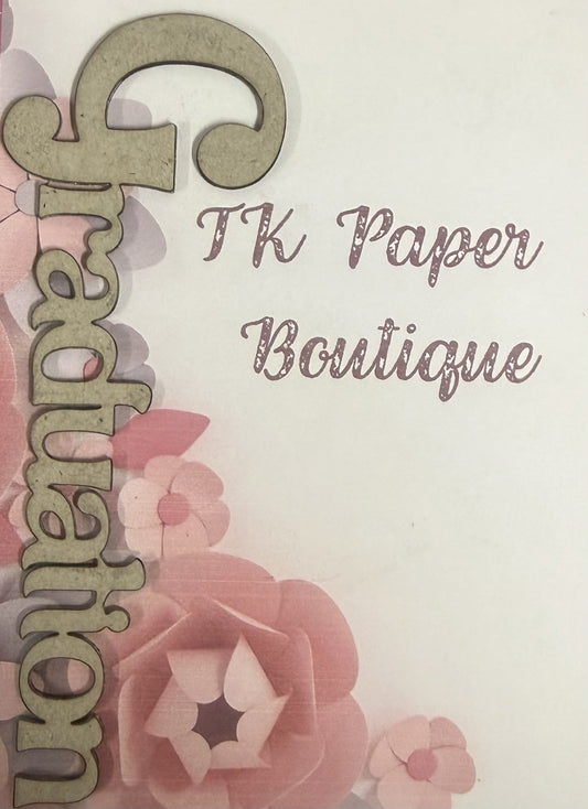 TK Paper Boutique Laser Chipboard - Graduation
