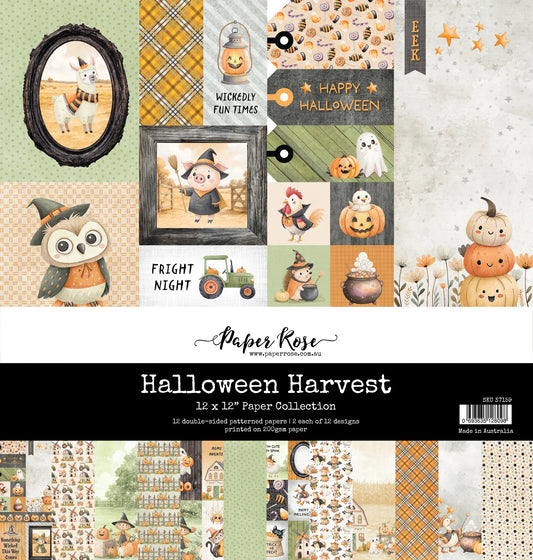 Paper Rose Studio 12x12 Double Sided Paper Pack - Halloween Harvest