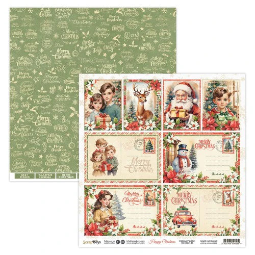 ScrapBoys 12x12 Double Sided Paper - Happy Christmas - 05