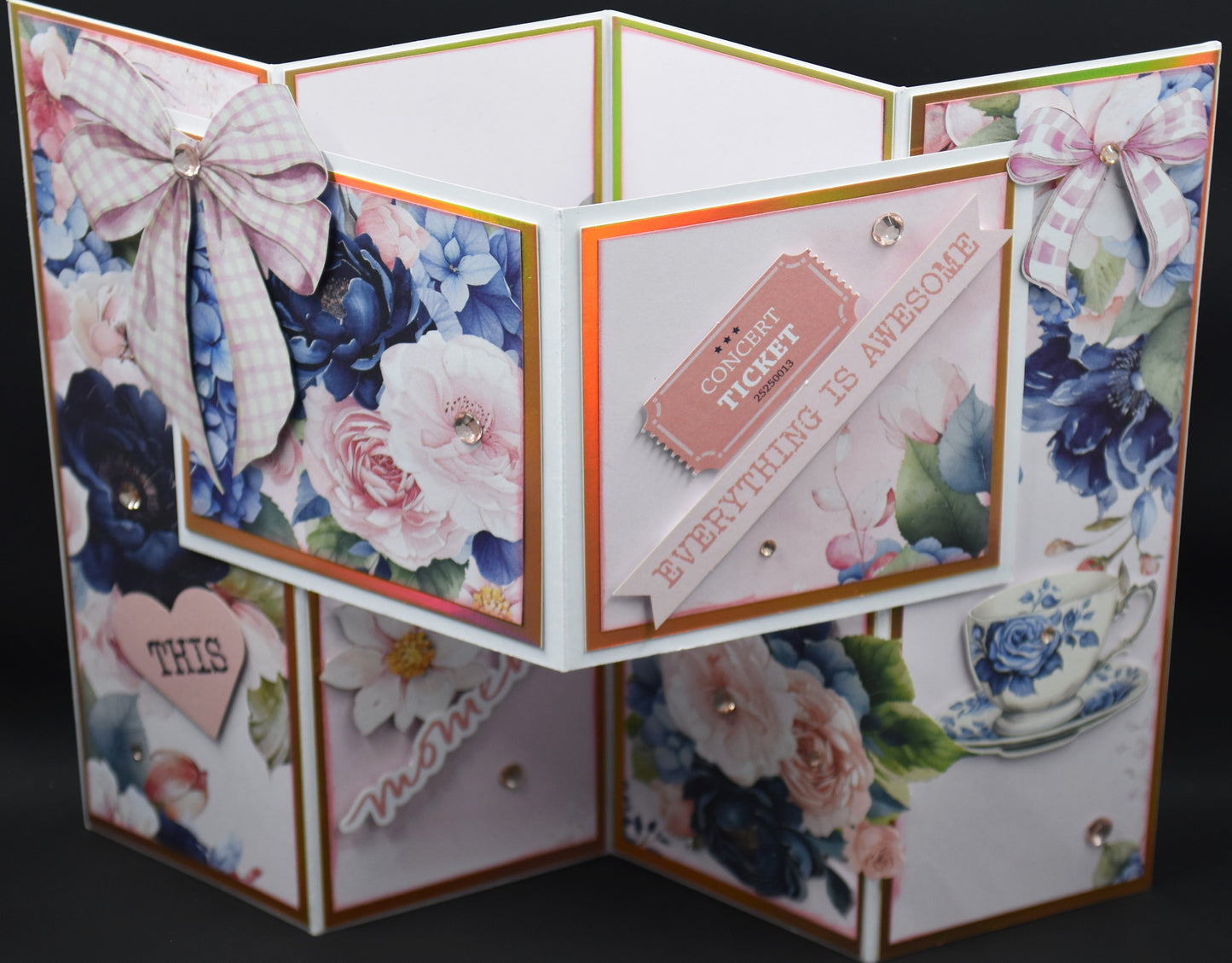 TK Paper Boutique Ready to Assemble Card Making Kit- Pop Out Panel Card