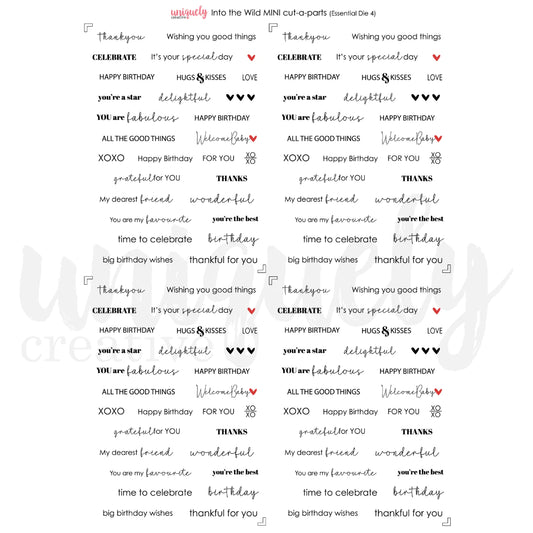 Uniquely Creative - Into the Wild Mini Cut-a-Parts (Essentials Die 4)