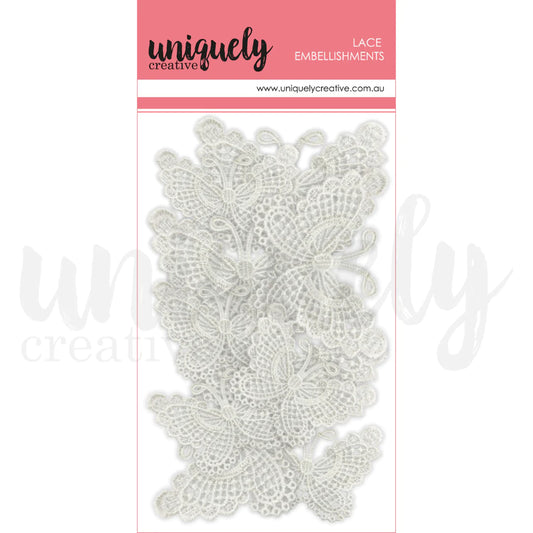Uniquely Creative Embellishments- Lace Butterflies