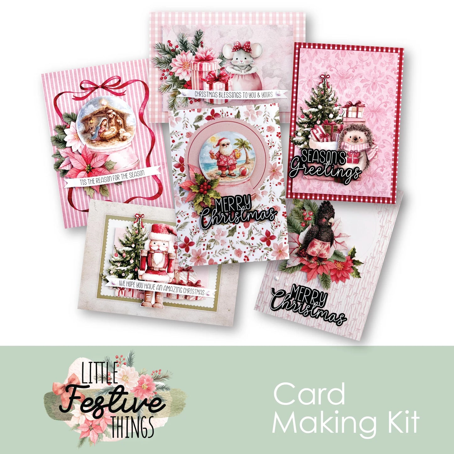Uniquely Creative Card Making Kit - Little Festive Things Christmas in July