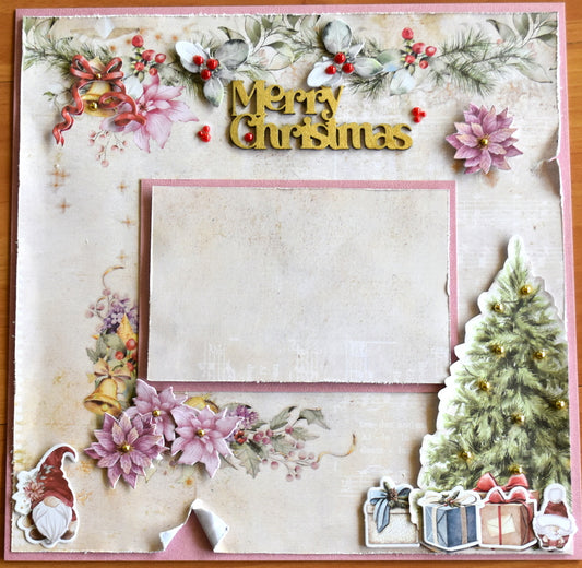 TK Paper Boutique Ready to Assemble Scrapbook Kit - Merry Christmas