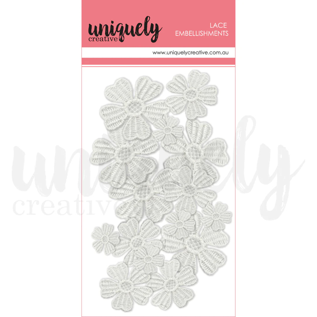 Uniquely Creative Lace Embellishments- Mixed Lace Flowers