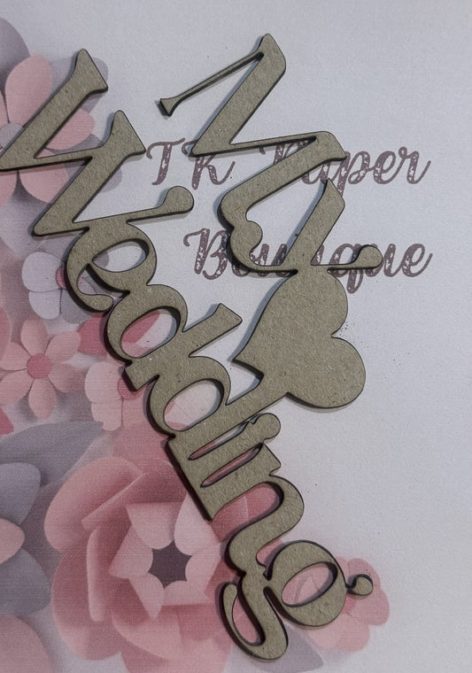 TK Paper Boutique Laser Chipboard - My Wedding
