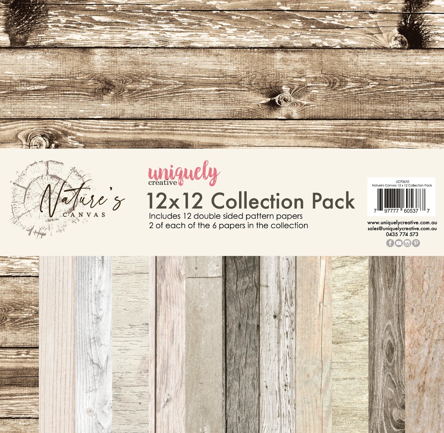 Uniquely Creative 12x12 Double Sided Paper Pack - Nature's Canvas