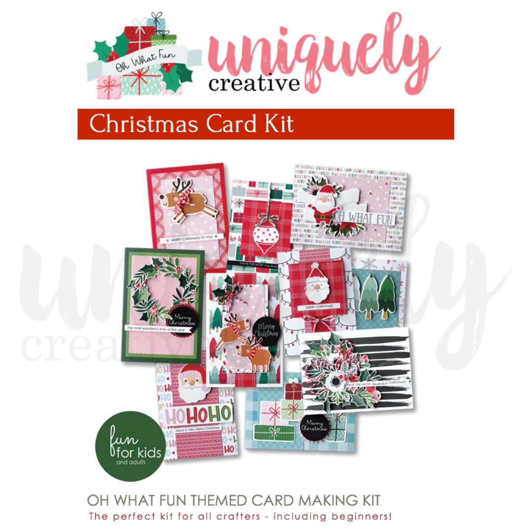 Uniquely Creative Themed Christmas Card Kit - Oh What Fun