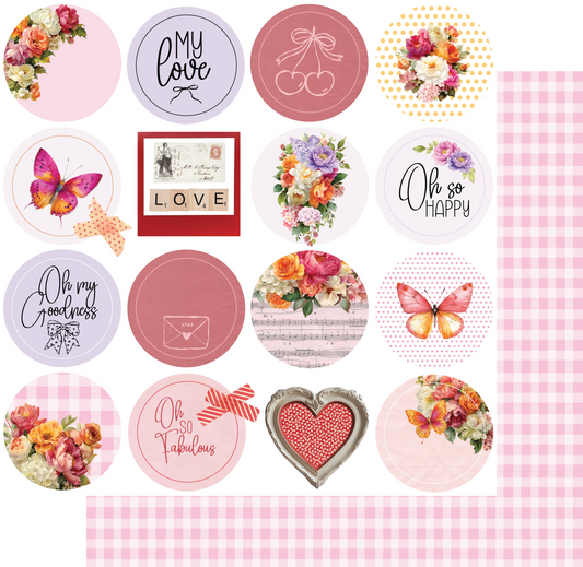 Uniquely Creative 12x12 Double Sided Paper- Oh So Lovely - Oh Happy Days