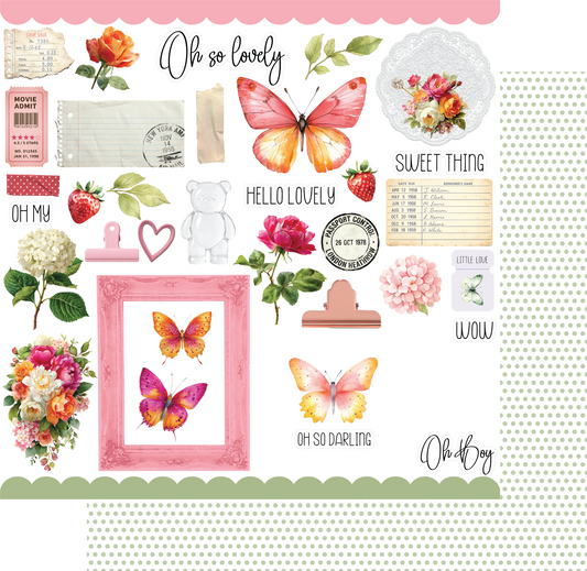 Uniquely Creative 12x12 Double Sided Paper - Oh So Lovely - Oh My Darling