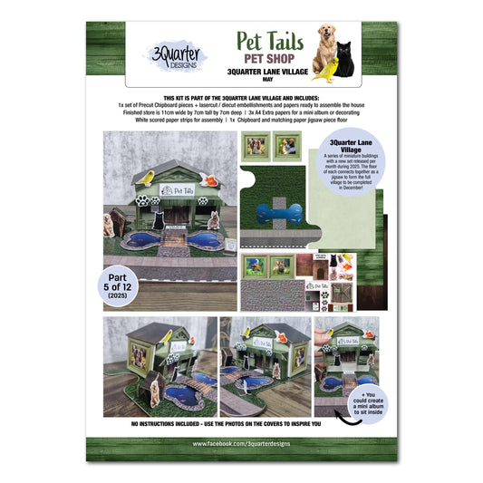 3Quarter Designs 3Quarter Lane Village- Pet Tails Pet Shop