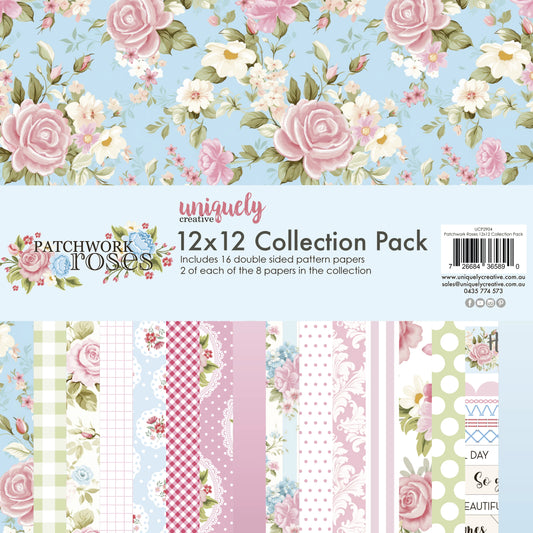 Uniquely Creative 12x12 Double Sided Paper Pack - Pachwork Roses