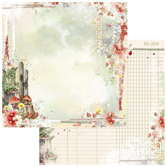 49 and Market 12x12 Double Sided Paper - Nature's Haven- Quiet Place