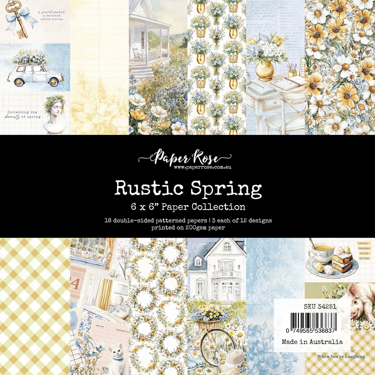 Paper Rose Studio Embossed Die Cuts- Rustic Easter