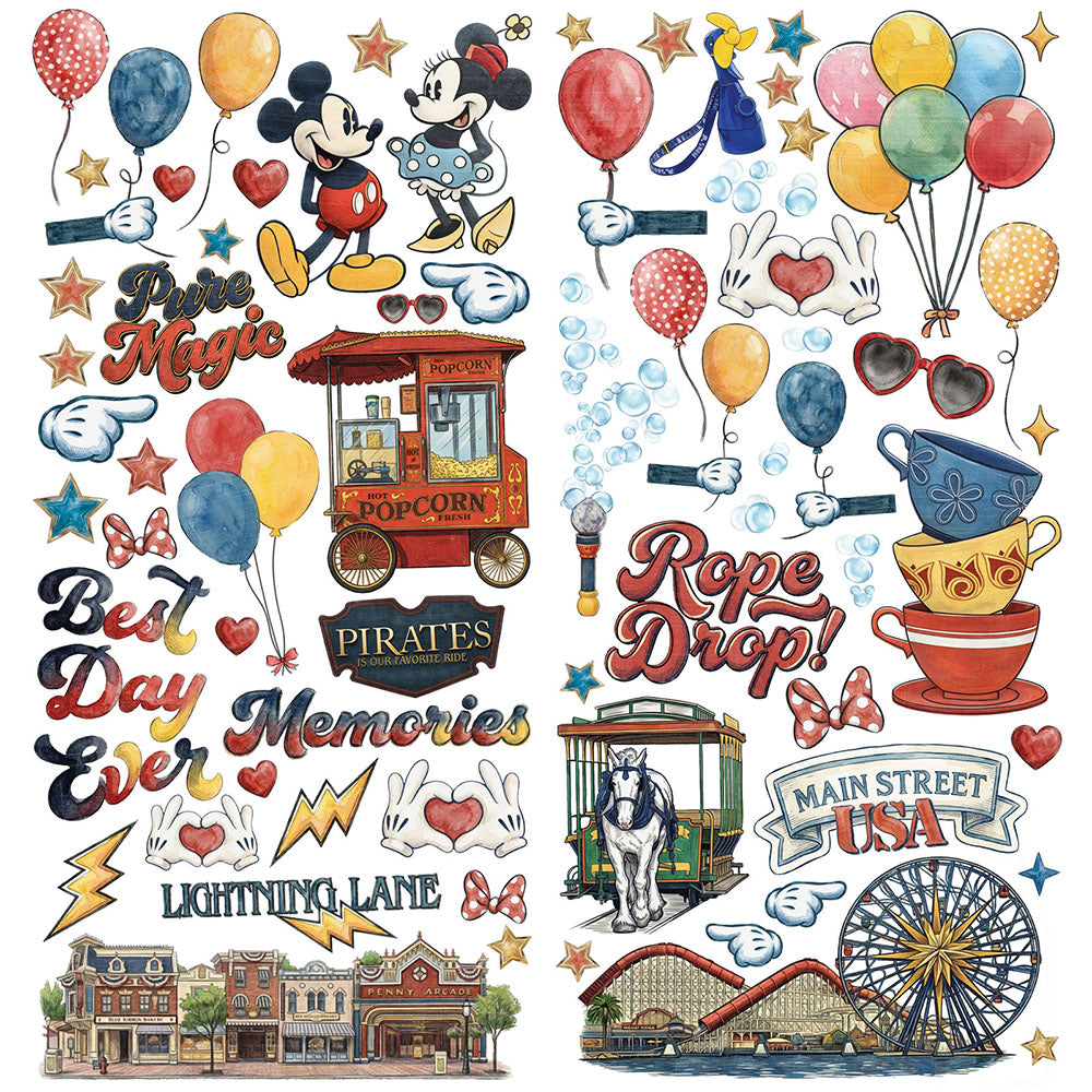 49 and Market Laser Cuts- Mouse & Co - 148 pcs