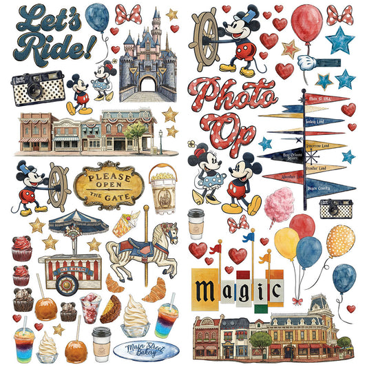 49 and Market Laser Cuts- Mouse & Co - 148 pcs