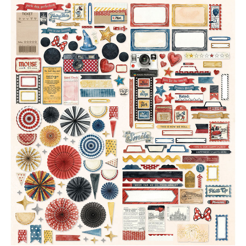 49 and Market -Embellishmennts- Die Cut Elements- Mouse & Co