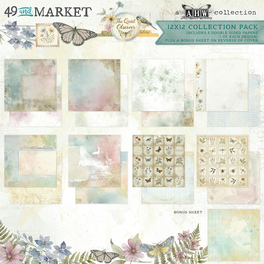49 and Market 12x12 Double Sided Paper Pack - The Quiet Observer