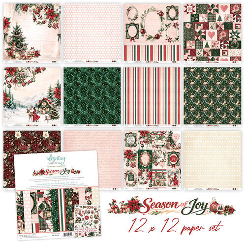 Mintay Papers 12x12 Double Sided Paper Pack - Season of Joy