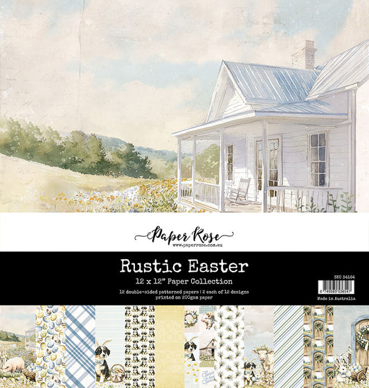 Paper Rose Studio 12x12 Double Sided Paper Pack - Rustic Easter