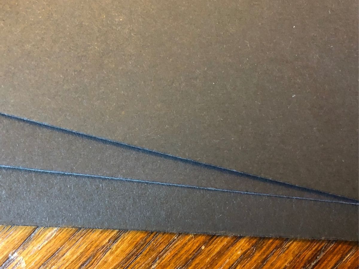 House of Paper Smooth Black Cardstock- 250gsm- 20pack