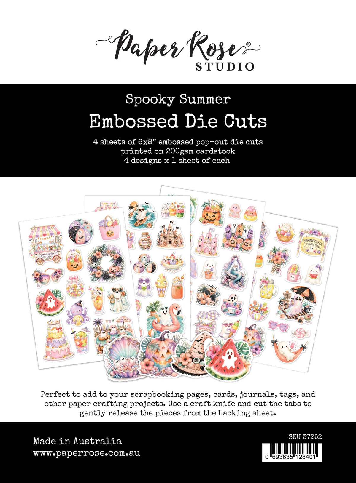 Paper Rose Studio Embossed Die Cuts- Spooky Summer