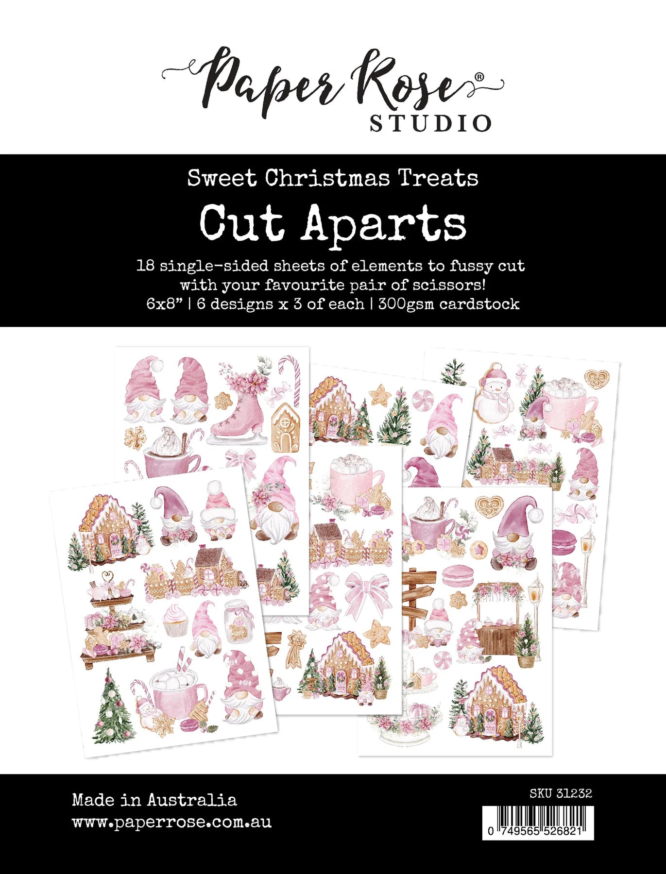 Paper Rose Studio Cut -Apart Sheets - Sweet Christmas Treats
