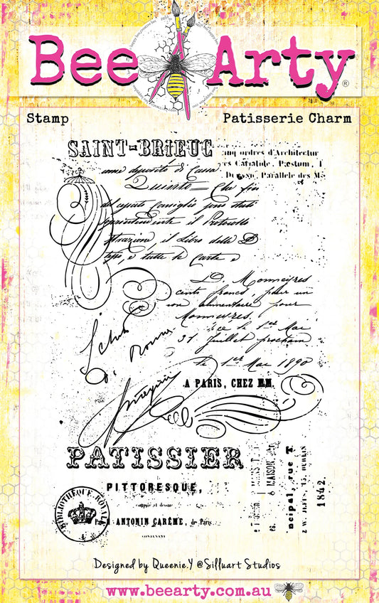 Bee Arty Clear Stamp Set - Patisserie Charm- Sweet Affair