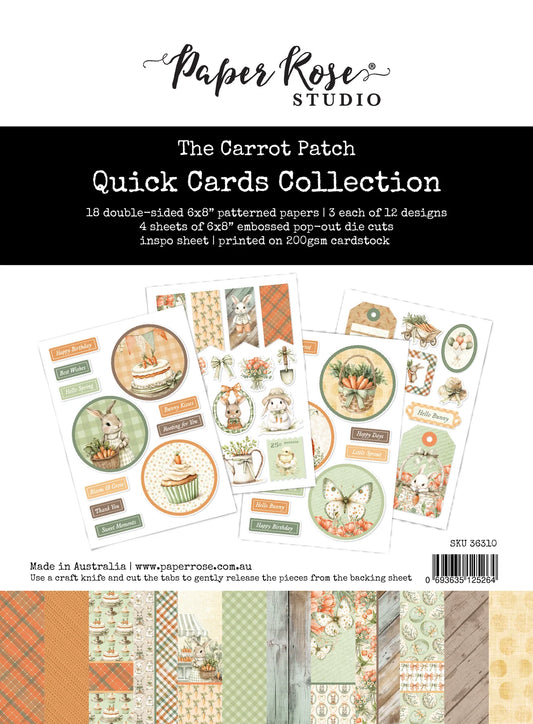 Paper Rose Studio Quick Cards Collection- The Carrot Patch